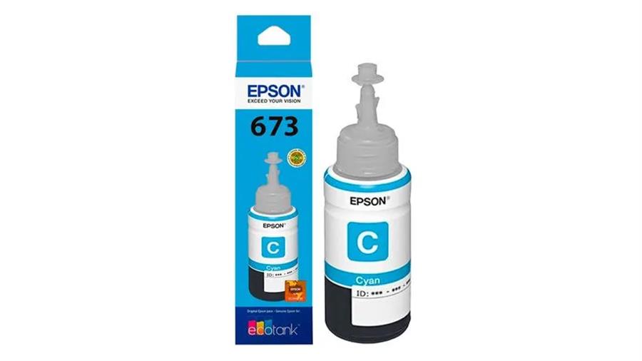 TINTA EPSON 673 CYAN 70ML P/L 800 - 805 - 810 - 1800