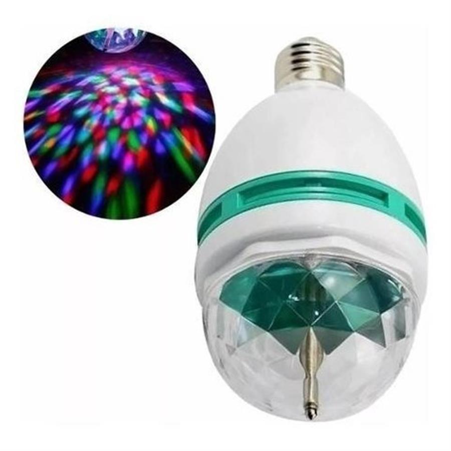 FOCO LED RGB GIRATORIO BOLICHE