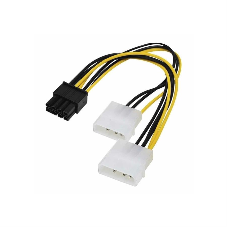ADAPTADOR 2 MOLEX A 8 PINES PARA PLACA DE VIDEO