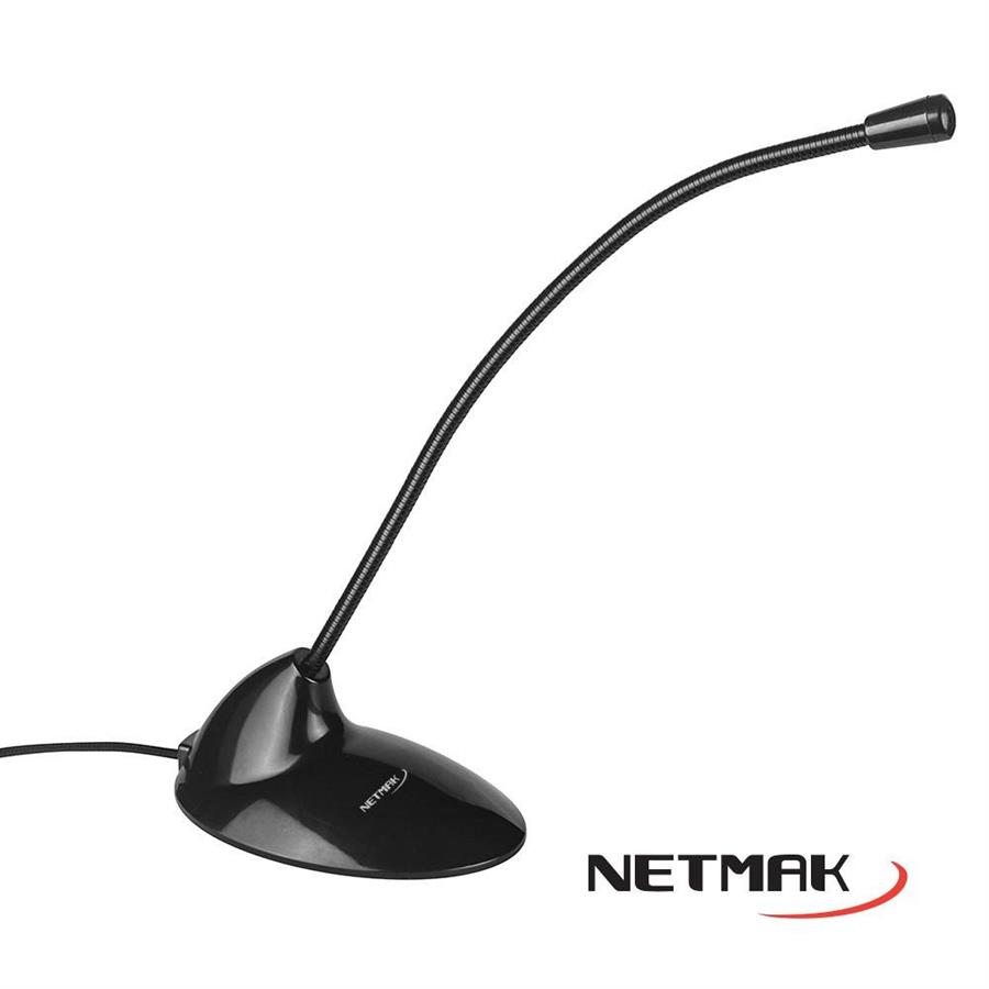 MICROFONO PARA PC CON BASE NM-MC3 FLEXIBLE PLUG
