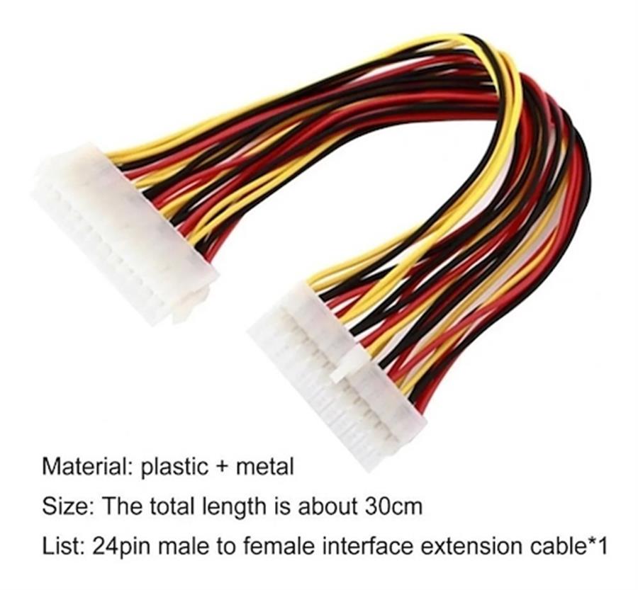 CABLE EXTENSION DE 24 PINES PARA FUENTE ATX 30CM