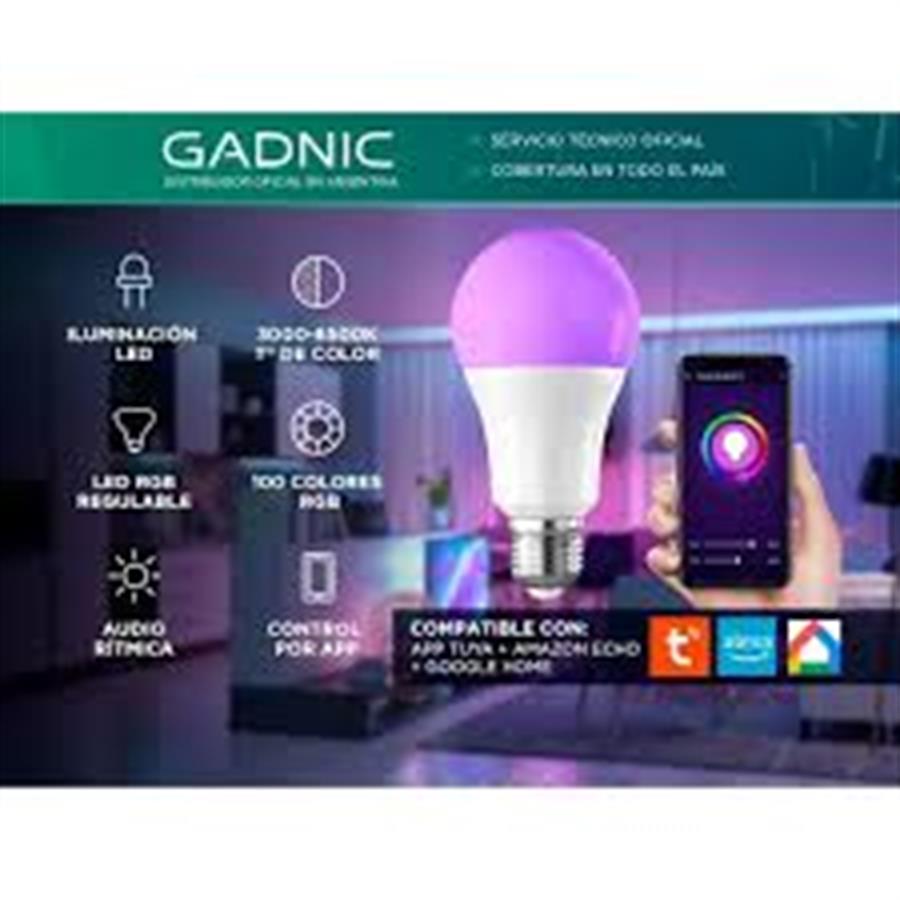 FOCO INTELIGENTE GADNIC SMART RGB