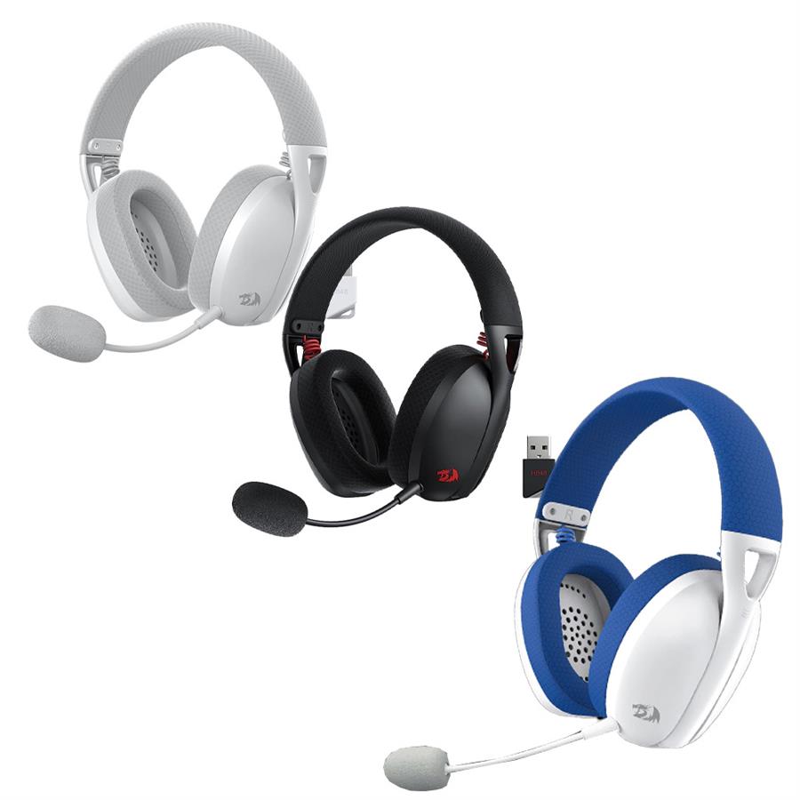 AURICULARES REDRAGON IRE WIRELESS BLANCO/AZUL H848B