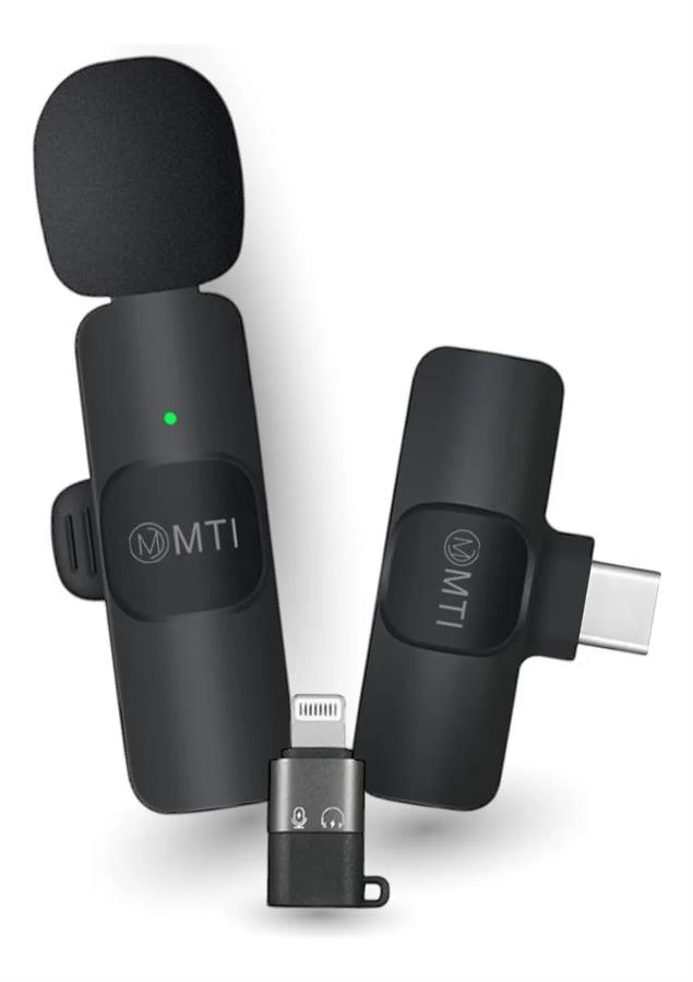 MICRÓFONO CORBATERO MTI K20 INALÁMBRICO PARA CELULAR