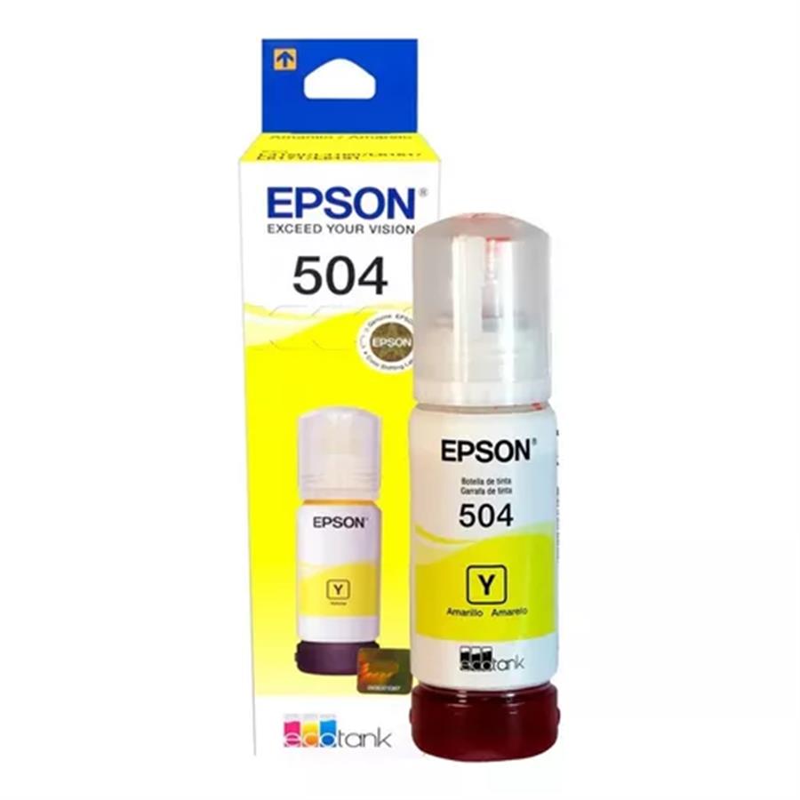 TINTA EPSON 504 AMARILLA 70ML P/L 4150 - 4160