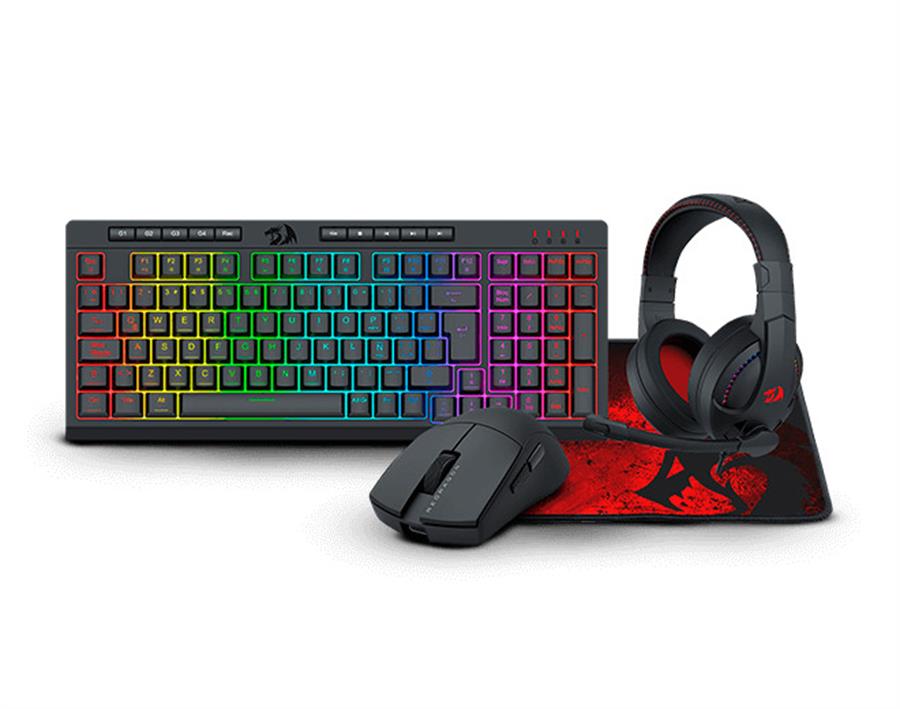 COMBO KIT DE TECLADO Y MOUSE REDRAGON 4 EN 1 S147-SP