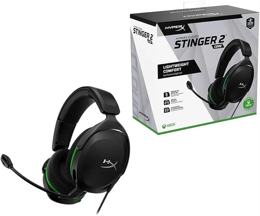 AURICULAR C/MIC HYPERX CLOUD STINGER 2 CORE BLACK PC/XBOX